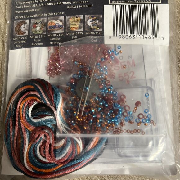 Mill Hill Cross Stitch Glass Bead Kit Fall Flamingo MH18-2123 2.5x4.75 Inch - Picture 5 of 6